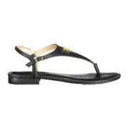 Ralph Lauren Fotbeklädnad Sandal Kvinna Svart Black, Dam