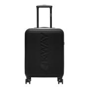 K-Way Liten Trolley med Maxi Logo Black, Herr