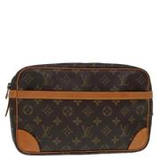 Louis Vuitton Vintage Pre-owned Canvas kuvertvskor Brown, Dam