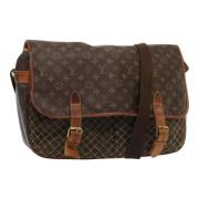 Louis Vuitton Vintage Pre-owned Canvas axelremsvskor Brown, Dam