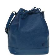 Louis Vuitton Vintage Pre-owned Laeder axelremsvskor Blue, Dam