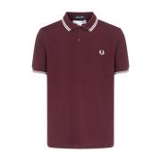 Comme des Garçons Burgundy Stickad T-shirt för Män Red, Herr