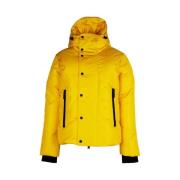 Dsquared2 Gul Nylon Dunjacka Med Huva Yellow, Herr