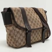 Gucci Vintage Pre-owned Canvas gucci-vskor Beige, Dam