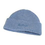 MC2 Saint Barth Blå Stickad Unisex Beanie Mössa Blue, Herr