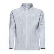 Issey Miyake Veckade Homme Sweaters Gray, Herr