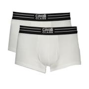 Cavalli Class Mäns Bomull Andas Underkläder White, Herr