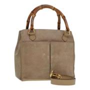 Gucci Vintage Pre-owned Mocka handvskor Beige, Dam