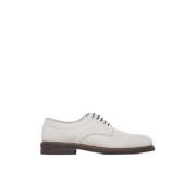 Brunello Cucinelli Beige Mocka Derby Platta Skor Beige, Herr