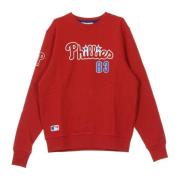 New Era Script Crewneck Sweatshirt i Lagfärger Red, Herr