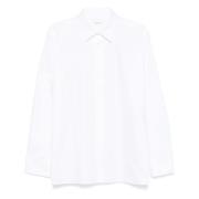 Saint Laurent Vit Skjorta med Spetskrage White, Herr