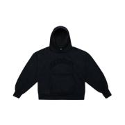 Garment Workshop Faded Logo Hoodie i Chaos Black Blue, Herr