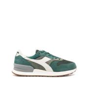 Diadora Gröna Sneakers Panel Design Logo Patch Green, Herr