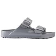 Birkenstock Arizona Eva Smal Metallic Silver Sandaler Gray, Herr