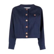 See by Chloé Blå Casual Blazer Jacka Blue, Dam