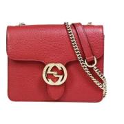 Gucci Vintage Pre-owned Laeder gucci-vskor Red, Dam