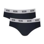 Gcds Herr Essentials Briefs 2-Pack Black, Herr