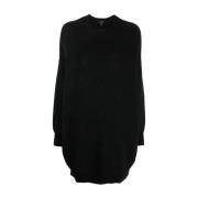 R13 Svart Grunge Sweatshirt Klänning Black, Dam