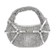 Juicy Couture Silver Hobo Handväska med Justerbar Rem Gray, Dam