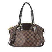 Louis Vuitton Vintage Pre-owned Tyg louis-vuitton-vskor Brown, Dam