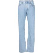 The Attico Casual Blå Straight Jeans Blue, Dam