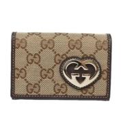 Gucci Vintage Pre-owned Canvas plnbcker Beige, Dam