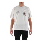 Represent Bomullsoversized T-shirt med tryck White, Herr