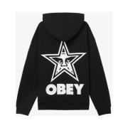 Obey Stiligt Sweatshirt för en Modern Look Black, Herr