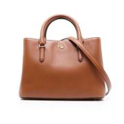 Ralph Lauren Marcy 26 Small Satchel Bag Brown, Dam