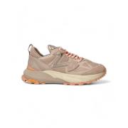 Philippe Model Trekking-inspirerade tyg sneakers med Vibram sula Beige...