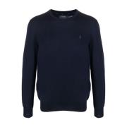 Polo Ralph Lauren Blå Ull Långärmad Pullover Blue, Herr