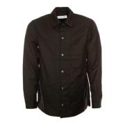 Samsøe Samsøe Återvunnen Ull Overshirt Black, Herr