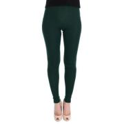 Dolce & Gabbana Lyxiga High-Waist Kashmirstrumpbyxor Green, Dam