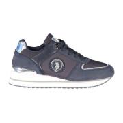 U.s. Polo Assn. Blå sportiga sneakers med kontrastdetaljer Blue, Dam