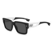 Dsquared2 Stiliga solglasögon svart ram Black, Unisex