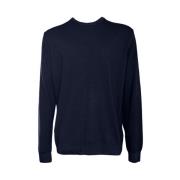 Ferrante Round-neck Knitwear Blue, Herr