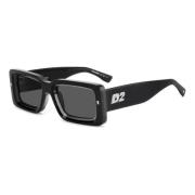 Dsquared2 Stiliga solglasögon Svart 08A/Ir Black, Unisex