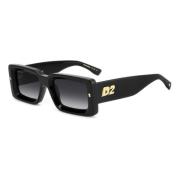 Dsquared2 Stiliga solglasögon svart ram Black, Unisex