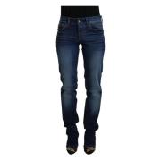 Just Cavalli Stilren Låg Midja Blå Denim Jeans Blue, Dam