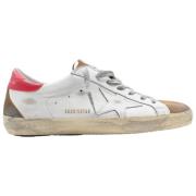 Golden Goose Superstar White Brown Red Sneakers White, Herr