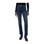 Salsa Straight Leg Denim Jeans Blue, Dam