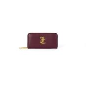 Juicy Couture Alyssa Stor Dragkedjepung PU Bordeaux Red, Dam