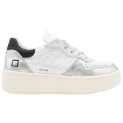 D.a.t.e. Modernt vit-silver sneakers White, Dam