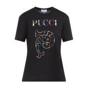 Emilio Pucci Multifärgad Snygg T-shirt Damkläder Black, Dam