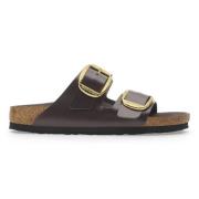 Birkenstock Sandaler Big Buckle Ham Shine Espresso Brown, Herr