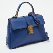 Bottega Veneta Vintage Pre-owned Laeder handvskor Blue, Dam