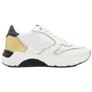 Manila Grace Vit Guld Svart Sneakers Multicolor, Dam