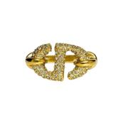 Dior Vintage Pre-owned Metall ringar Yellow, Dam