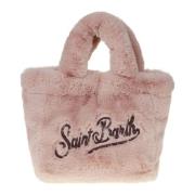 MC2 Saint Barth Mjuk Mini Vanity Broderad Päls Pink, Dam