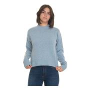 Roy Roger's Rundhalsad Pullover med Långa ärmar Blue, Dam